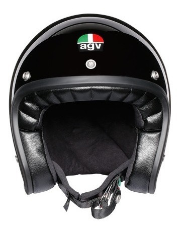 Imagen 2 de 5 de Casco Abierto Para Moto Italiano Estilo Retro/ Agv X70