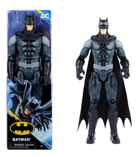 Muñeco Batman Dc Traje Negro Spin Master Varios Modelos 30cm