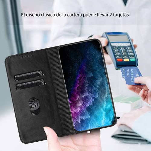 Funda Tipo Cartera Magnética Para Samsung Galaxy A11 Eu/m01s/a10s Con Bloqueo Rfid