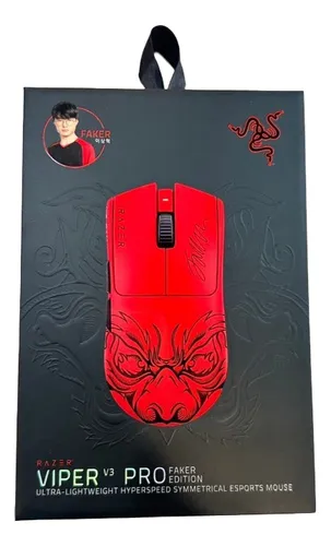 Mouse Gamer Razer Viper V3 Pro Faker Edition Vermelho Mouse Gamer Razer Viper V3 Pro Faker Edition Vermelho
