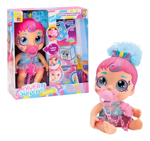 Muñeca Diver Surprise Bebota Con Chupete Y Accesorios