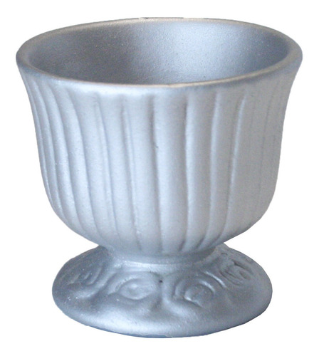 Vaso Para Cacto Mini Prata Env- Decoração Arranjo 13x21x13cm