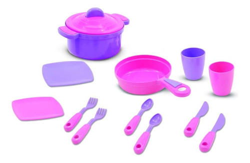 Kit Para Cozinha De Brinquedo Panela E Talher Maral