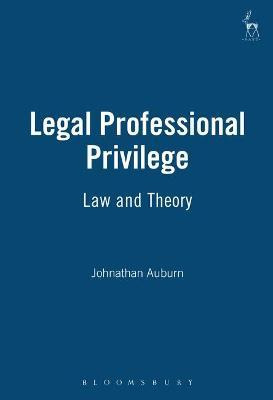 Libro Legal Professional Privilege - Jonathan Auburn