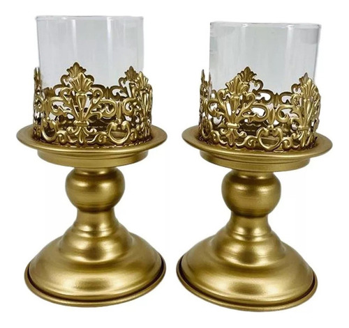 Para 2x Candelabro Cónico Candelabro Decorativo De Hierro /