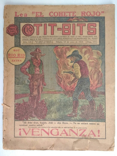 Revista Antigua Tit Bits Número 1042 Año 1929 