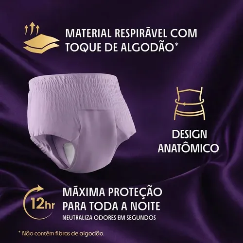 Plenitud Noturna Roupa Íntima Descartável Máxima Absorção G/XG