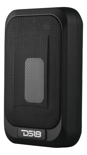 Subwoofer Amplificado Para Automóvil DS18 SQBASSx2 SQBASS Series 7X9 Pulgadas Con Radiador Pasivo de 4X6 Pulgadas 1200 Watts Máximo 230 Watts RMS 2 Ohms Diseño Debajo de Asiento Color Gris Oscuro