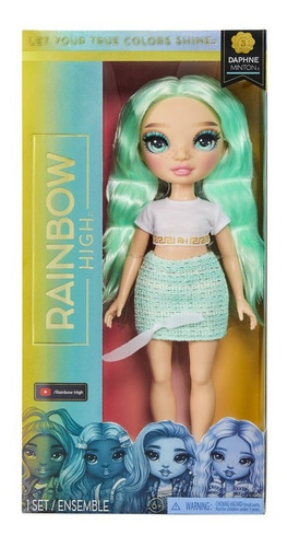 Muñeca Daphne Minton Rainbow High Fashion Diversión