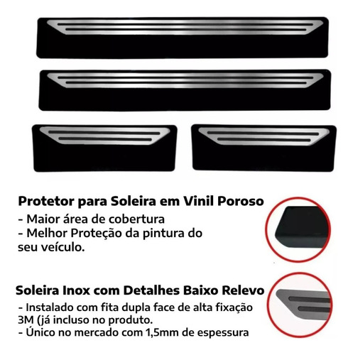 Kit Soleira Proteção De Porta Impreza Gl 2.0 4x2 Mec. 1995