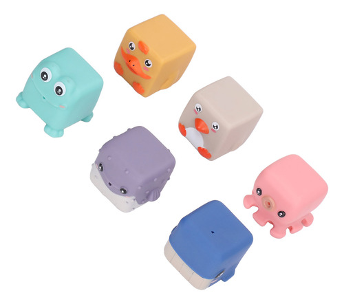 Bloques De Construcción De Animales Bath Squirters, 6 Piezas