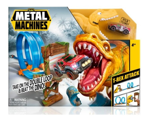 Pista Metal Machines T-rex Attack Zuru Original