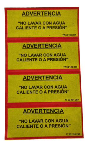 Calcomania Sticker Advertencia Original Renault