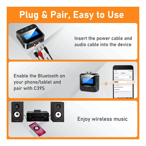 Receptor Bluetooth Para Estéreo Antiguo, Adaptador De Audio