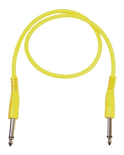 Cable Interpedal Plug Mono 6,5 Recto Inyectado De 30 Cm