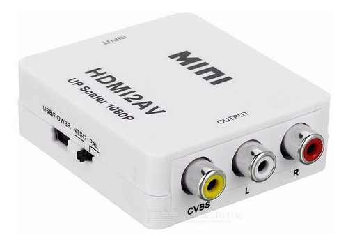 Mini Adaptador Conversor De Hdmi P/ Video Composto - Hdmi2av