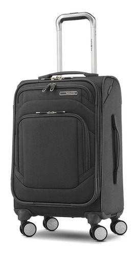 Mala de cabine Samsonite Ascentra, cor preta, Lisa