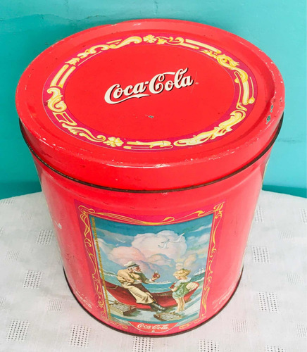 Lata Coca-cola- Coleccion - Imagenes Antiguas - Vacia !!!!! (Usado)