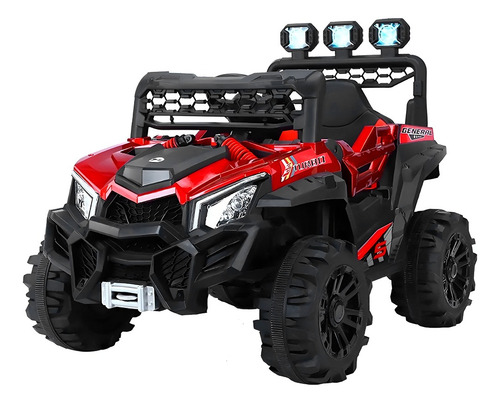 Kwala coche electrico montable carrito con control remoto buggy color rojo