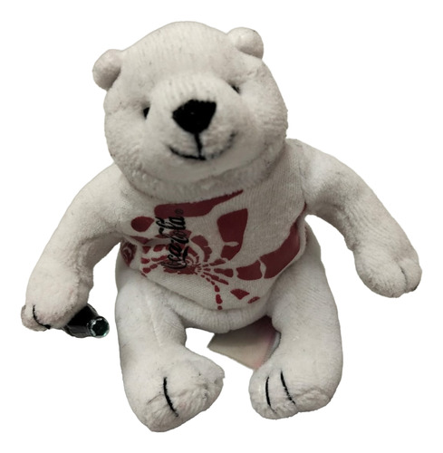 Peluche Oso Polar Coca Cola Pequeño Blanco (Usado)