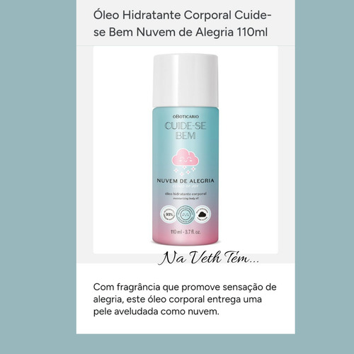 Kit Presente Cuide-se Bem Nuvem De Alegria Com( 3 Itens)