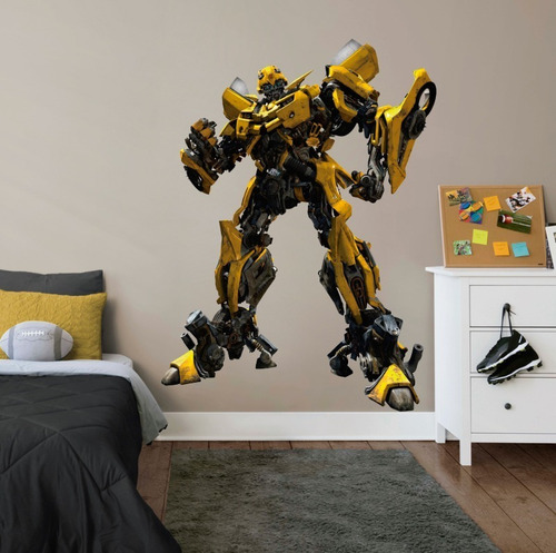 Transformers Bumblebee Autobot puerta Wrap extraíble Calcomanía Pared Adhesivo Mural D174