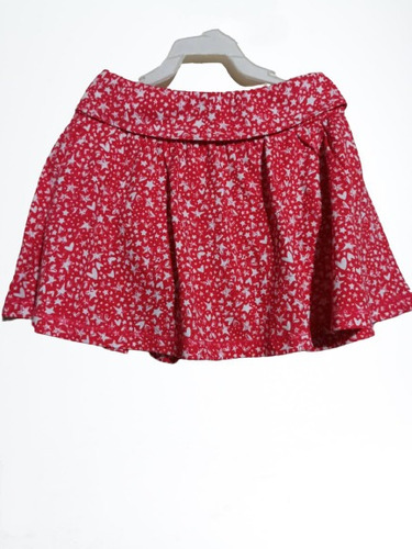 Imagen 1 de 9 de Falda Para Bebe Niña 18 Meses Roja Nueva