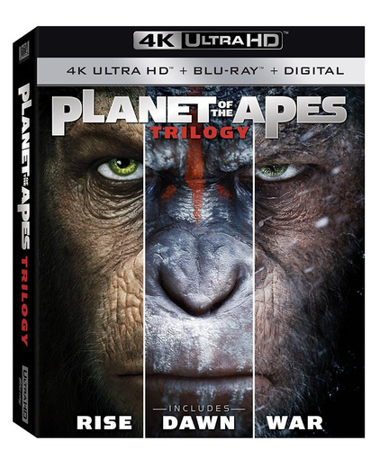 4k + Blu-ray Planet Of The Apes Planeta De Simios / 3 Films