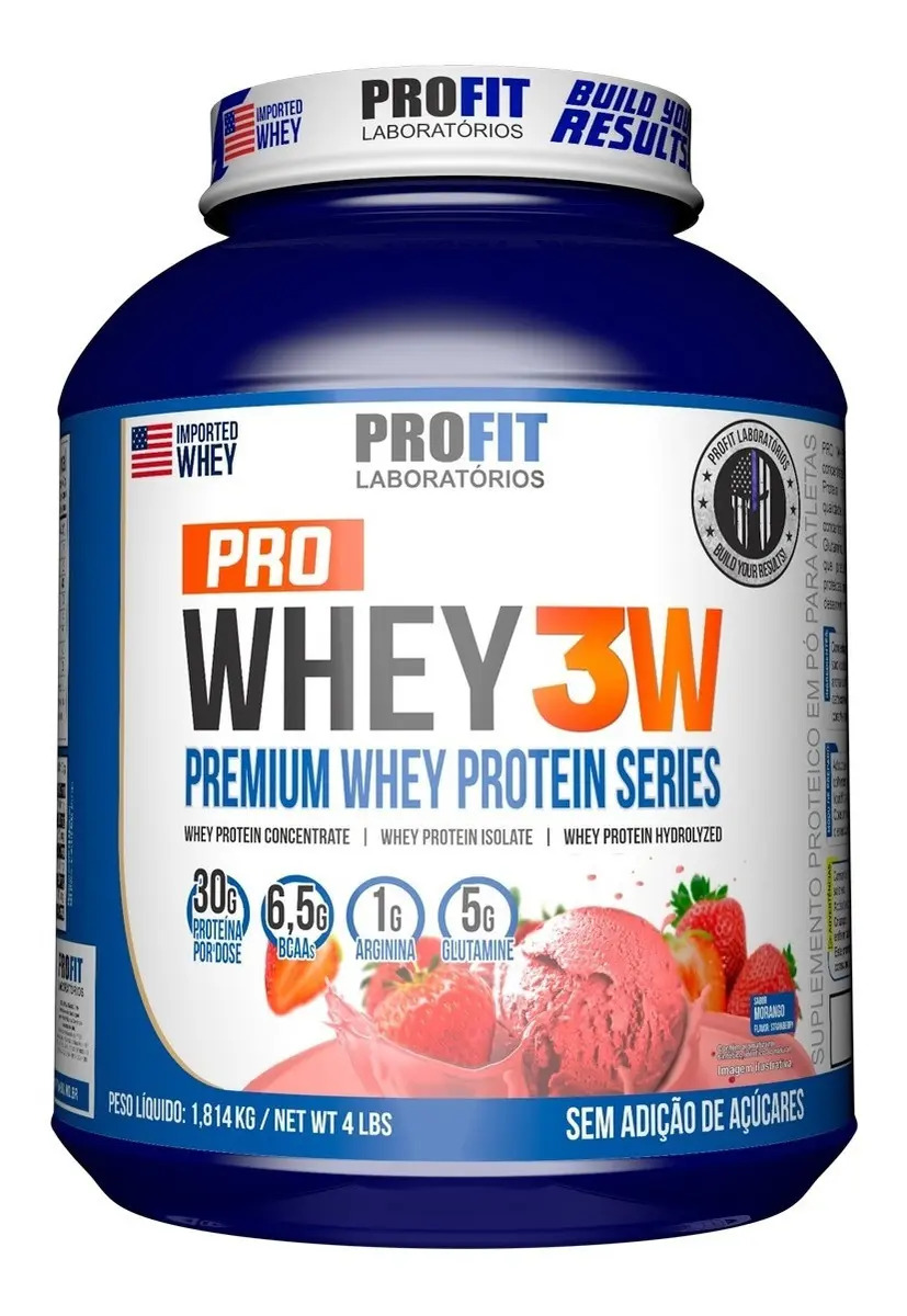 Whey Protein Sabor Morango - Profit Laboratórios