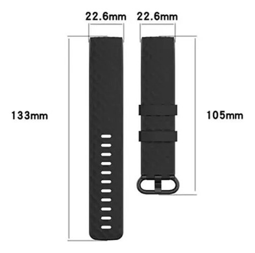 Correa Compatible Con Fitbit Charge 3 & 4 Blanco 22,6mm