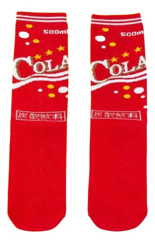 Calcetas Marcas Mcdonald's Coca-cola Algodón Moda Regalo