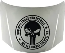 Comprar Calco Punisher God Will 04 Para Capot Calcos Graficastuning 00058