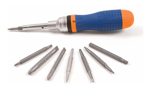 Uniweld Destornillador Múltiple 20 En 1 Con Ratchet 14 Punta