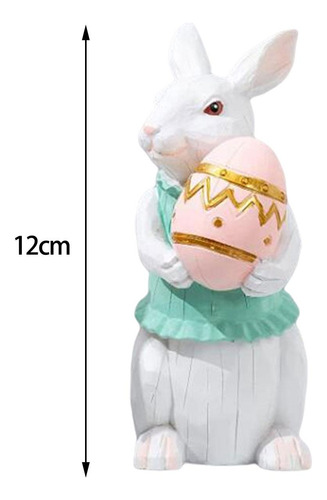 Bonita Estatua De Conejo De Pascua, Figura De Conejito,