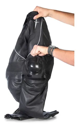 Pantalon De Motociclista De Piel Con Proteciones 0609
