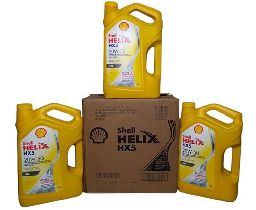 Aceite Shell Helix 20w-50 Mineral 4lts. 