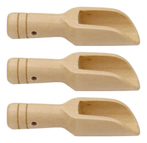 New.. 3 Uds Mini Cuchara De Madera Cucharadita Utensilios