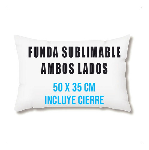 Almohada Cojin Funda Para Sublimar 35x50 Cm 5 Unidades