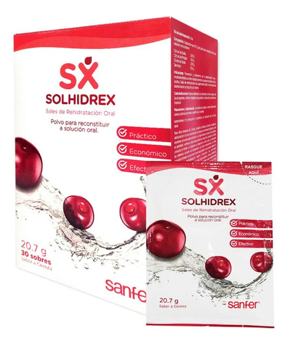 Suero Rehidratante Solhidrex Sobres