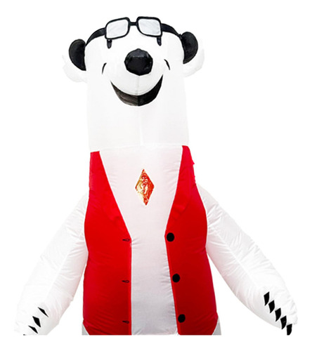 Fantasia De Urso Inflável, Traje De Corpo Inteiro Fofo,