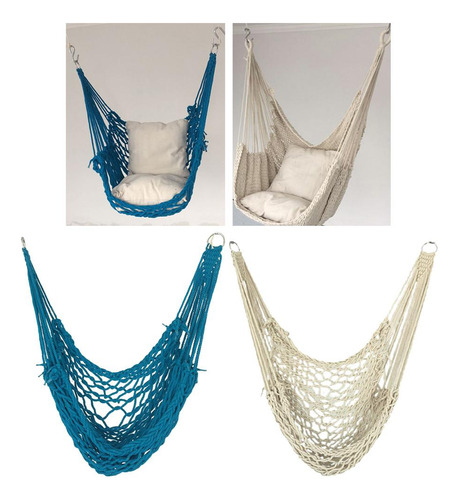 Hamaca Portátil Cuerda Para Acampar Silla Malla Red Inicio
