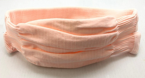 Barbijo Tapa Boca Rosa Reutilizable De Tela Con Bolsillo
