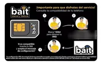 Comprar Chip Sim Bait Ilimitado Con Recarga Incluida + Internet