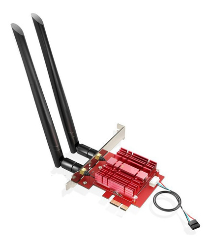 Tarjeta De Red Pci-e Dual Band Wifi 6 Bluetooth 3000m 2 Ante