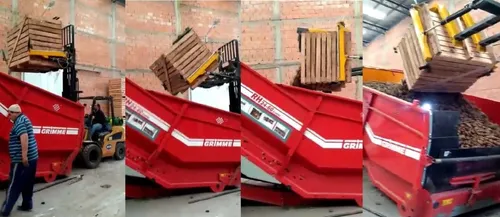Volcador Cajones Bin Para Autoelevador - Tractor - Pala