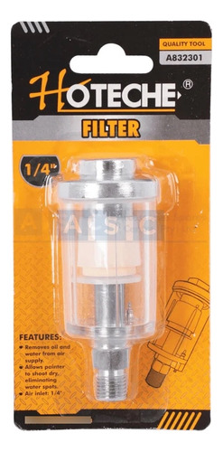 Filtro De Aire Para Compresor 1/4 Hoteche
