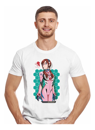 Polera Evangelion Neo Genesis Mari Makinami Anime Impresión