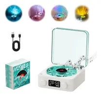 Comprar Altavoz Retro Vinilo Con Reproductor Discos Waves Cd Player