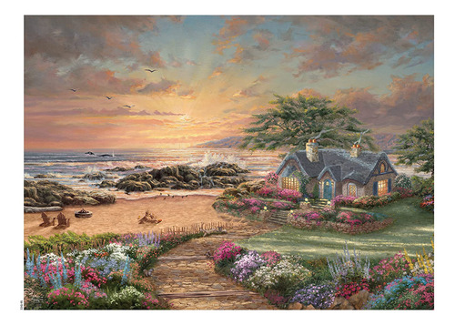  Thomas Kinkade  Seaside Cottage  Rompecabezas De 1000 ...