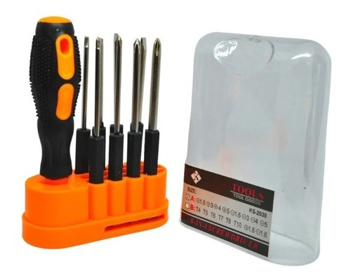 Kit Destornillador 8 En 1 De Presión Kap Tools